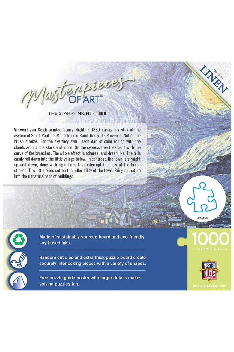 The Starry Night 1000 Piece Puzzle, Alternate, color, Multicolor