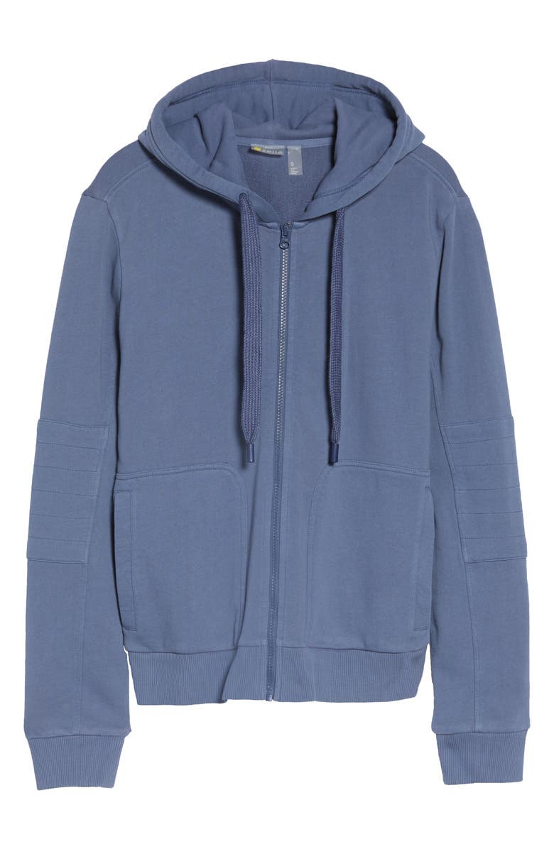 Zella Rudi Moto Zip Hoodie, Alternate, color,