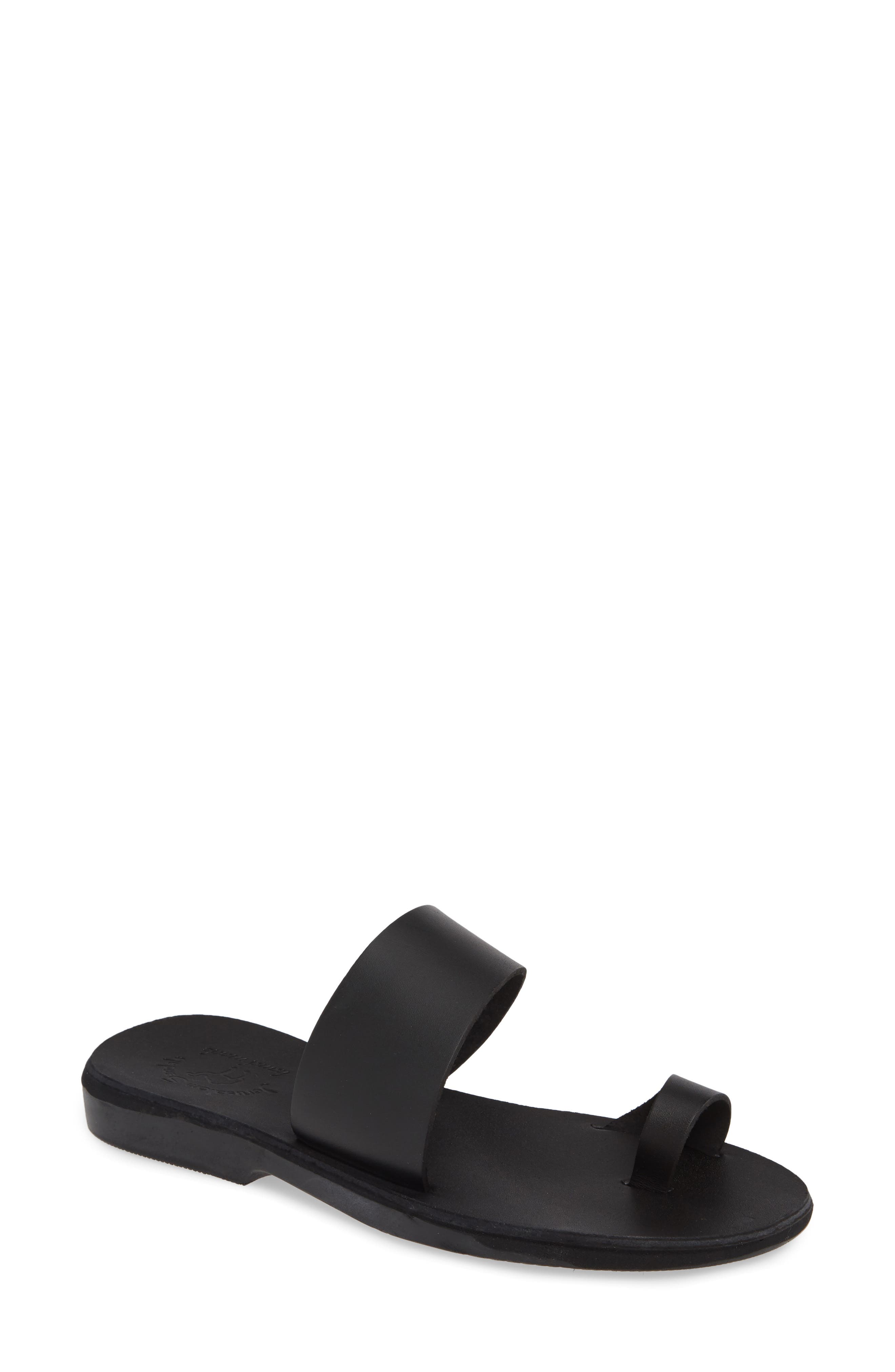 Jerusalem Sandals Abra Toe Loop Slide Sandal, Main, color, 