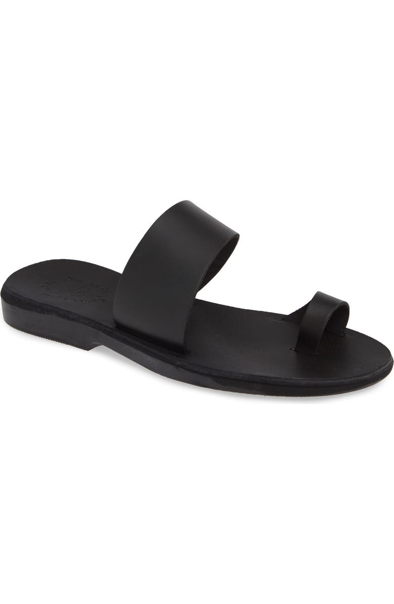 Jerusalem Sandals Abra Toe Loop Slide Sandal, Main, color,