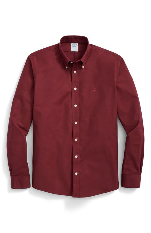 Brooks Brothers Regular Fit Solid Stretch Cotton Button-down Oxford Shirt