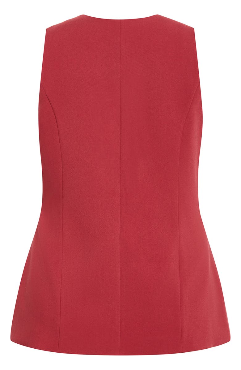 City Chic Tori Vest, Alternate, color, Sienna