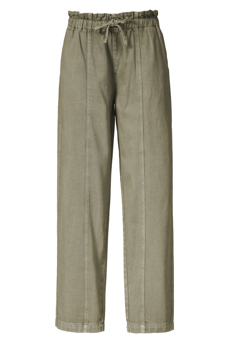 Paperbag High Waist Tapered Mom Jeans, Alternate, color, SAGE