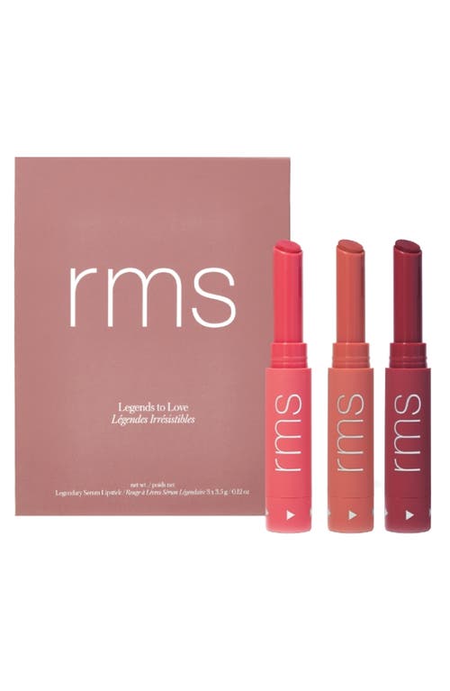 RMS Beauty Legends to Love 3-Piece Lipstick Set $105 Value in Pink 