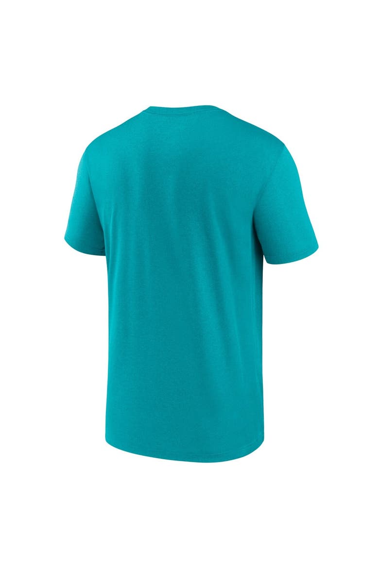 Men's Nike Aqua Miami Dolphins Primetime Legend Wordmark Performance T-Shirt, Alternate, color, Aqua