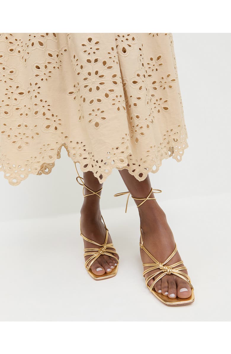 Loeffler Randall <p>Vivienne Lace Up Sandal (Women) </p>, Alternate, color, Gold