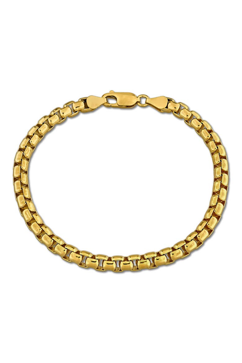 Box Chain Bracelet, Main, color, YELLOW