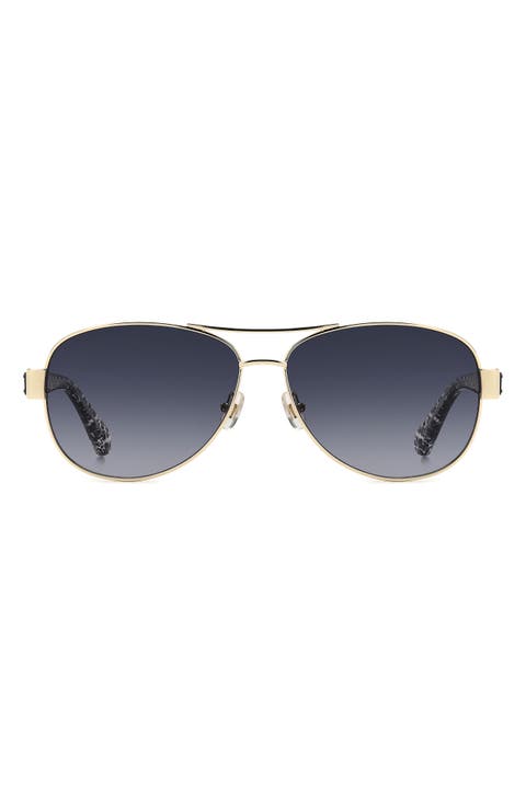 dalia 58mm gradient pilot sunglasses