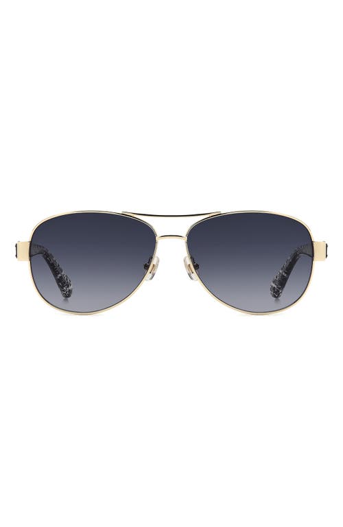 Kate Spade New York Dalia 58mm Gradient Pilot Sunglasses