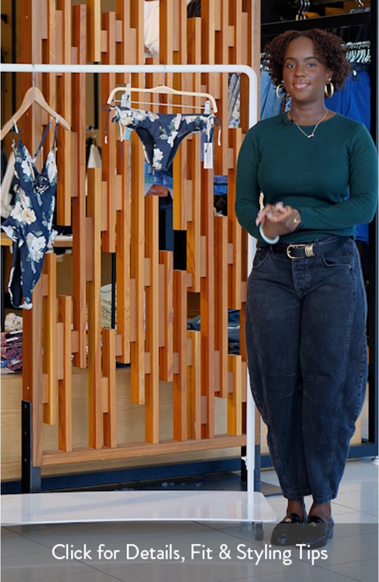 Uno Floral Ruffle Detail Bikini Bottoms, sales video thumbnail