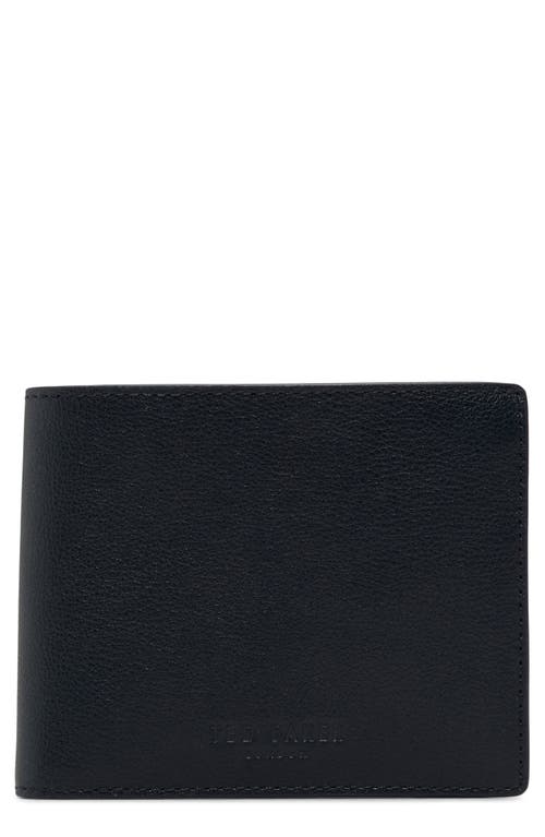 TED BAKER TED BAKER LONDON BROCKWELL PEBBLED BIFOLD WALLET 