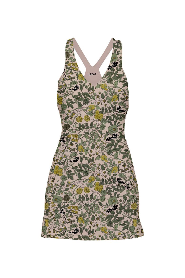 Isla Racerback Organic Cotton Sport Dress, Main, color, Botanical