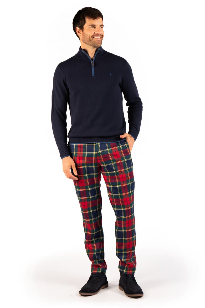 Tartan Plaid Dress Pants, Alternate, color, RED
