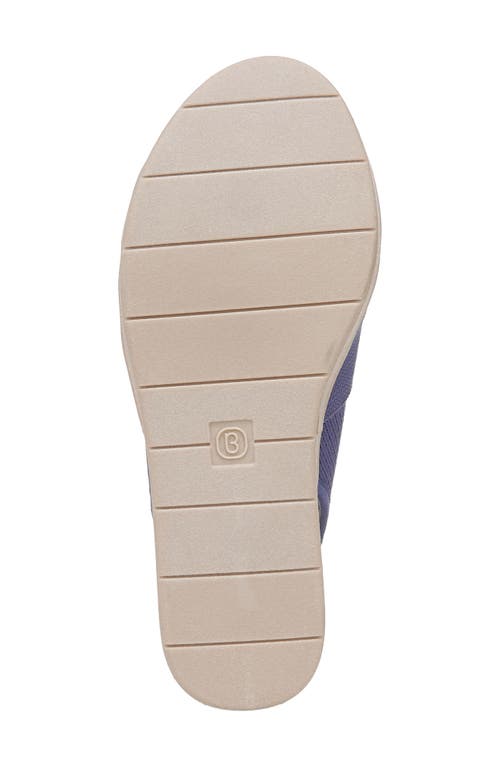 Bzees Bell Slingback Wedge Sandal In Blue Knit