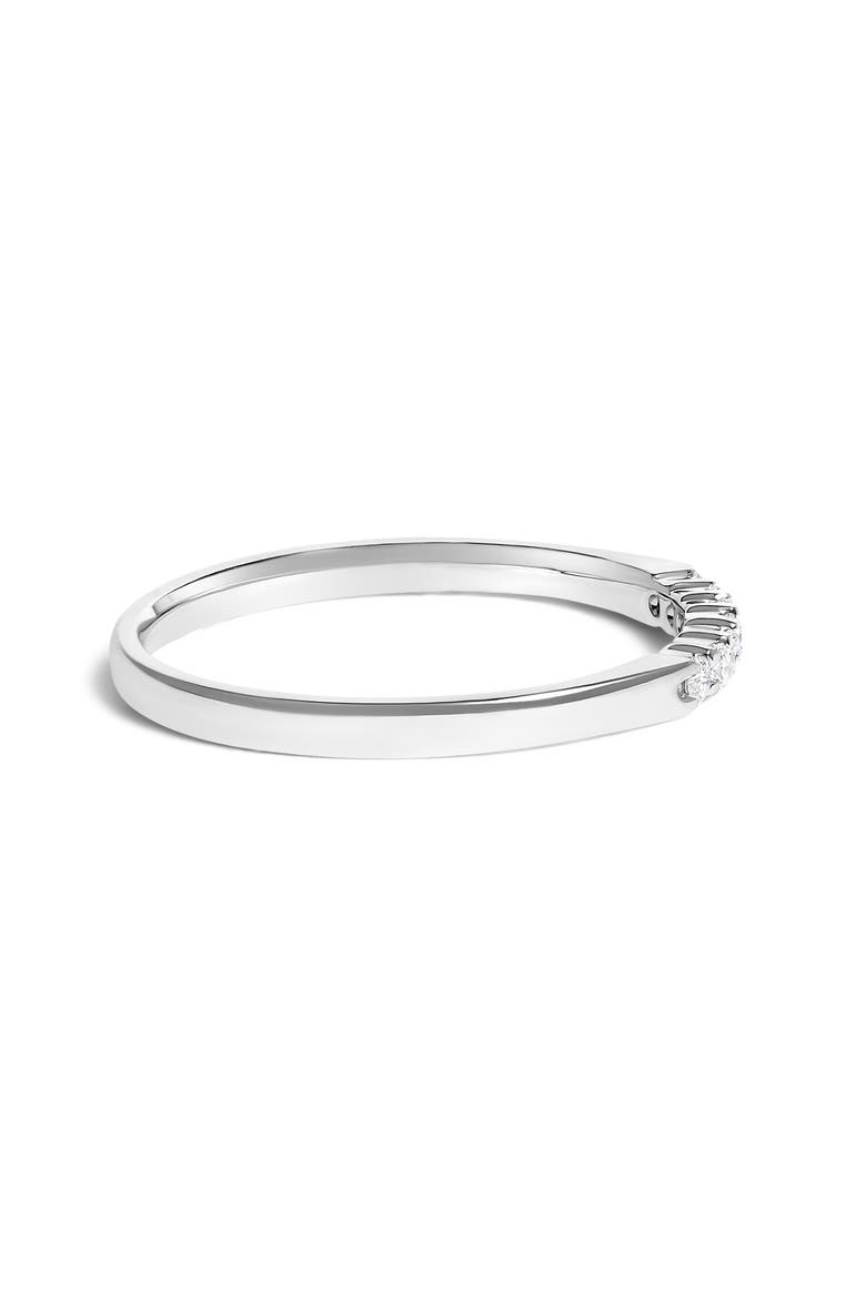 14K Gold 1/10 Ctw Diamond 7 Stone Band Ring, Alternate, color, White Gold