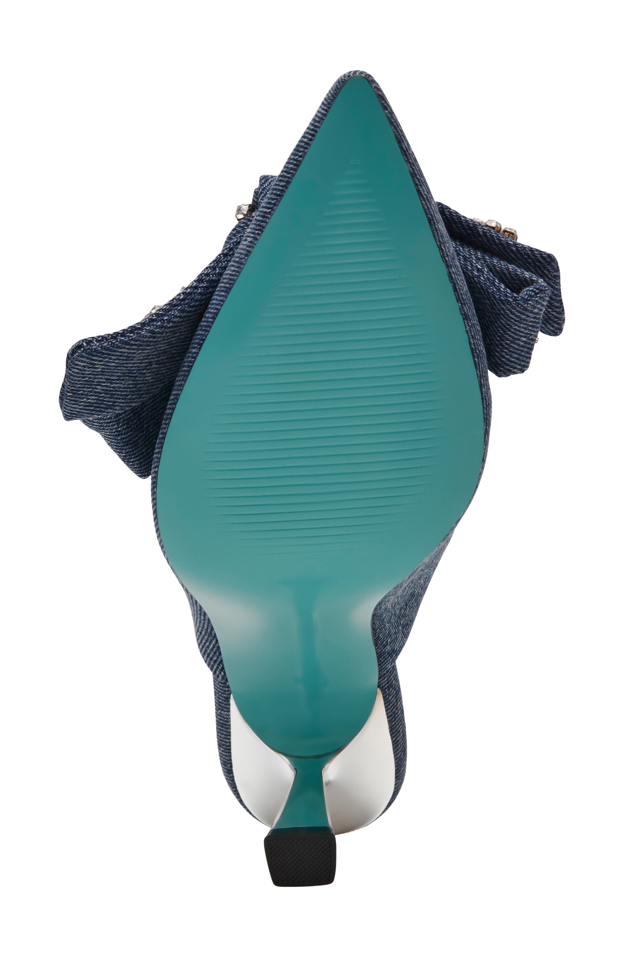 Kena Pointed Toe Mule, Alternate, color, DENIM