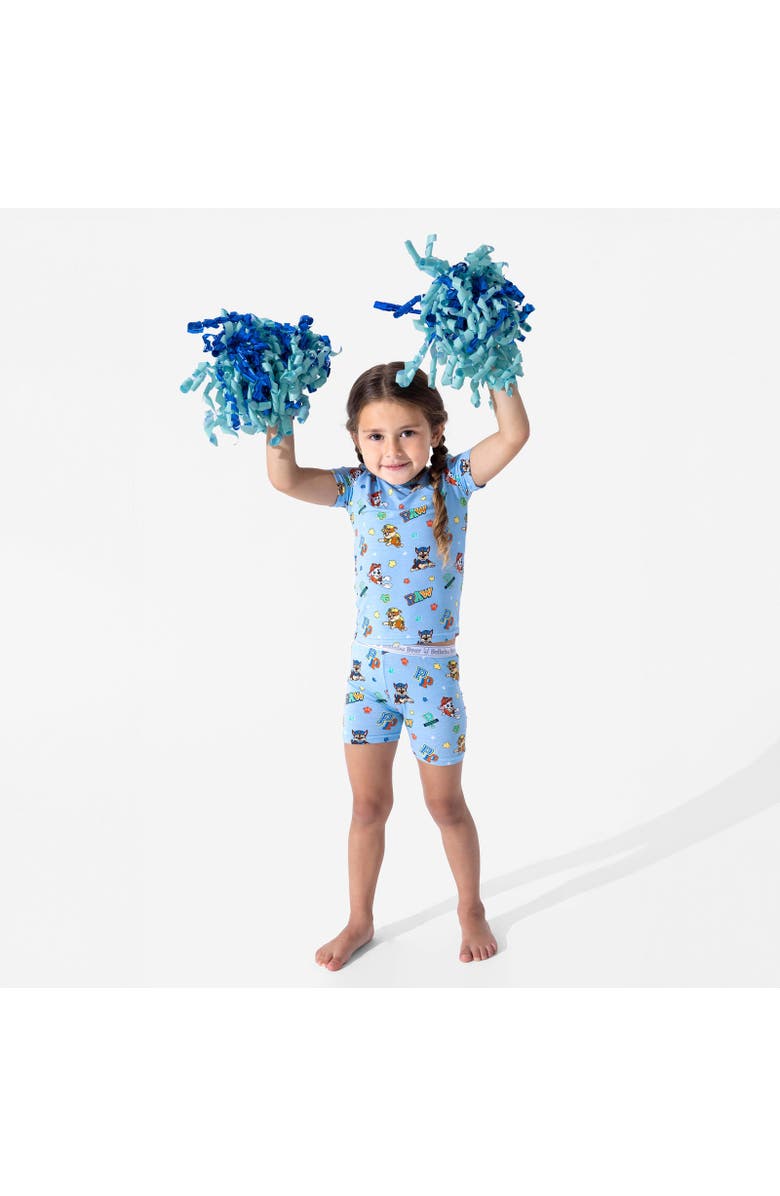 Bellabu Bear PAW Patrol Varsity Blue Kids 2-Piece Short Sleeve & Shorts Pajama Set, Alternate, color, Paw Patrol: Varsity Blue