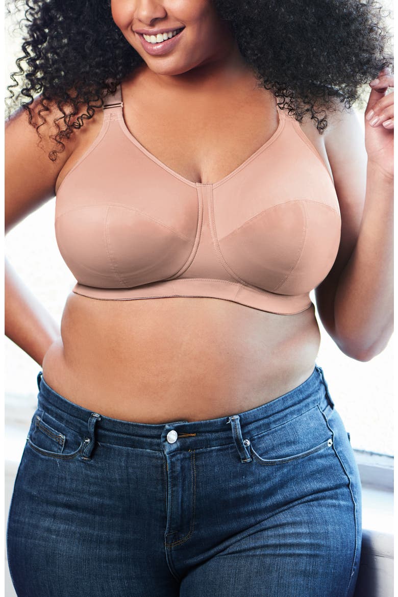 Celeste Full Figure Soft Cup Bra, Alternate, color, FAWN