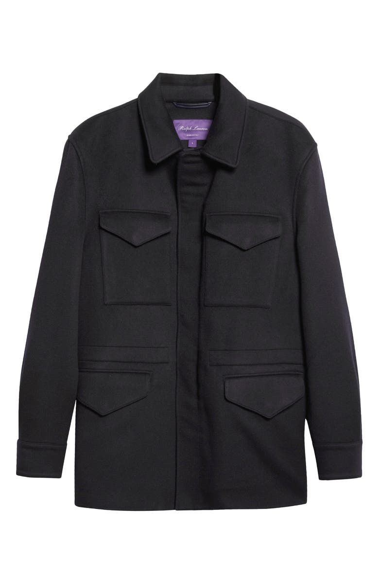 Ralph Lauren Purple Label Ripley Wool & Cashmere Field Jacket, Main, color, Classic Chairman Navy