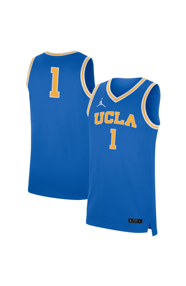 Jordan Brand Men's Jordan Brand #1 Blue UCLA Bruins Replica Basketball Jersey, Main, color, 