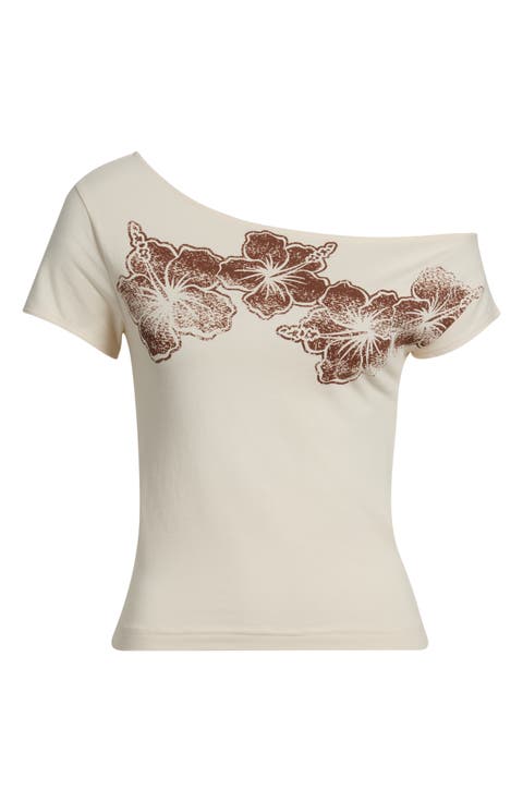 Hibiscus Off the Shoulder Top