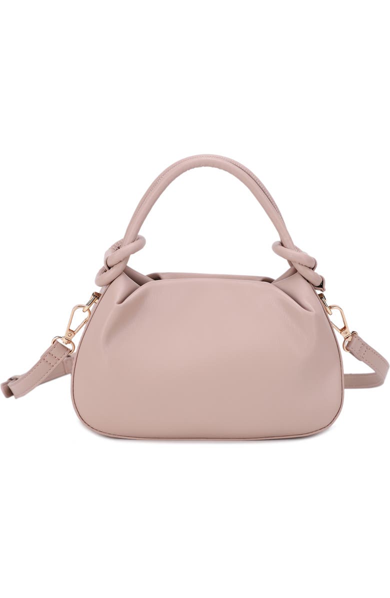 Mali + Lili Mini Tilly Vegan Leather Top Handle Bag, Main, color, Camel