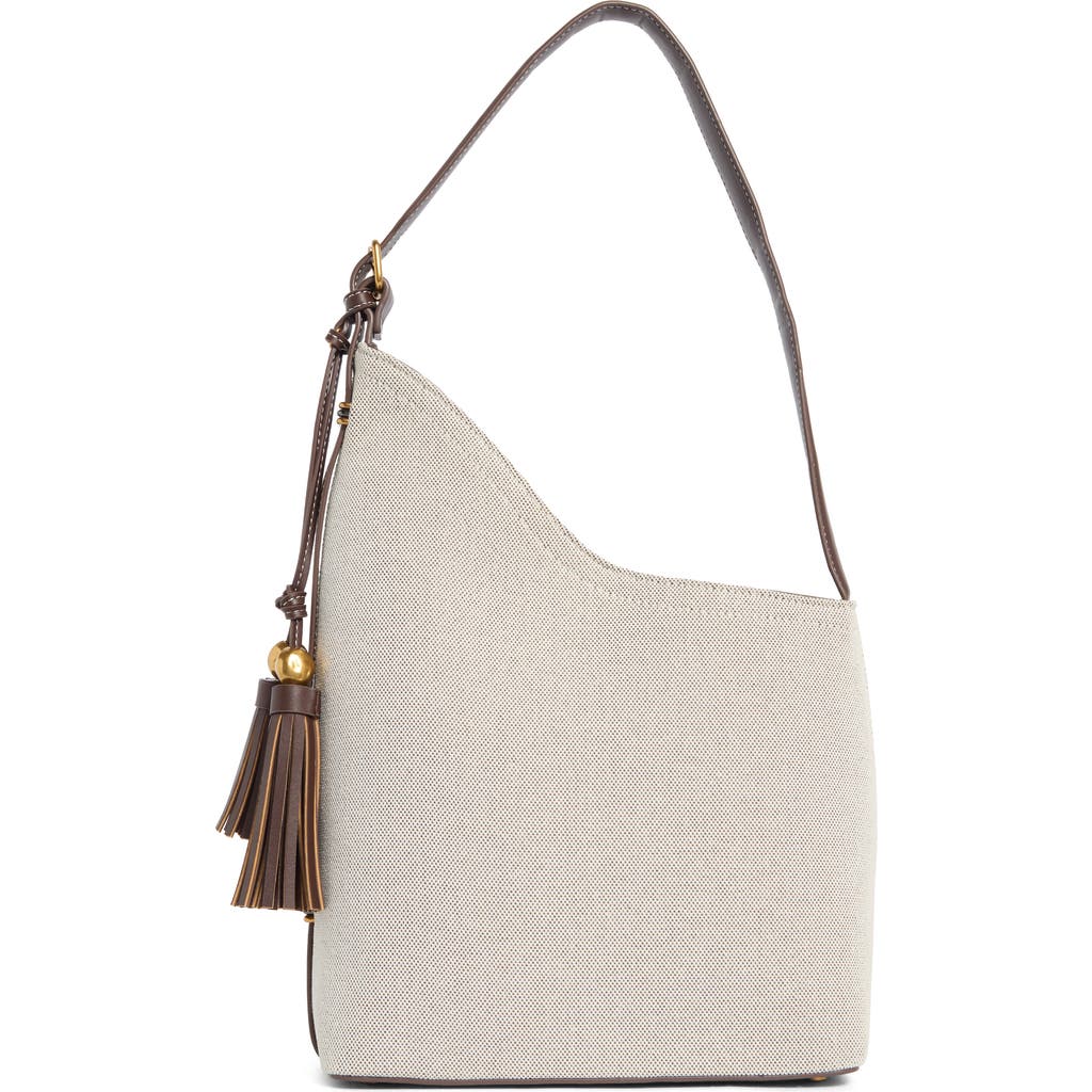Steve Madden Fawn Canvas Bucket Bag in Brown Flecked Canvas at Nordstrom Rack