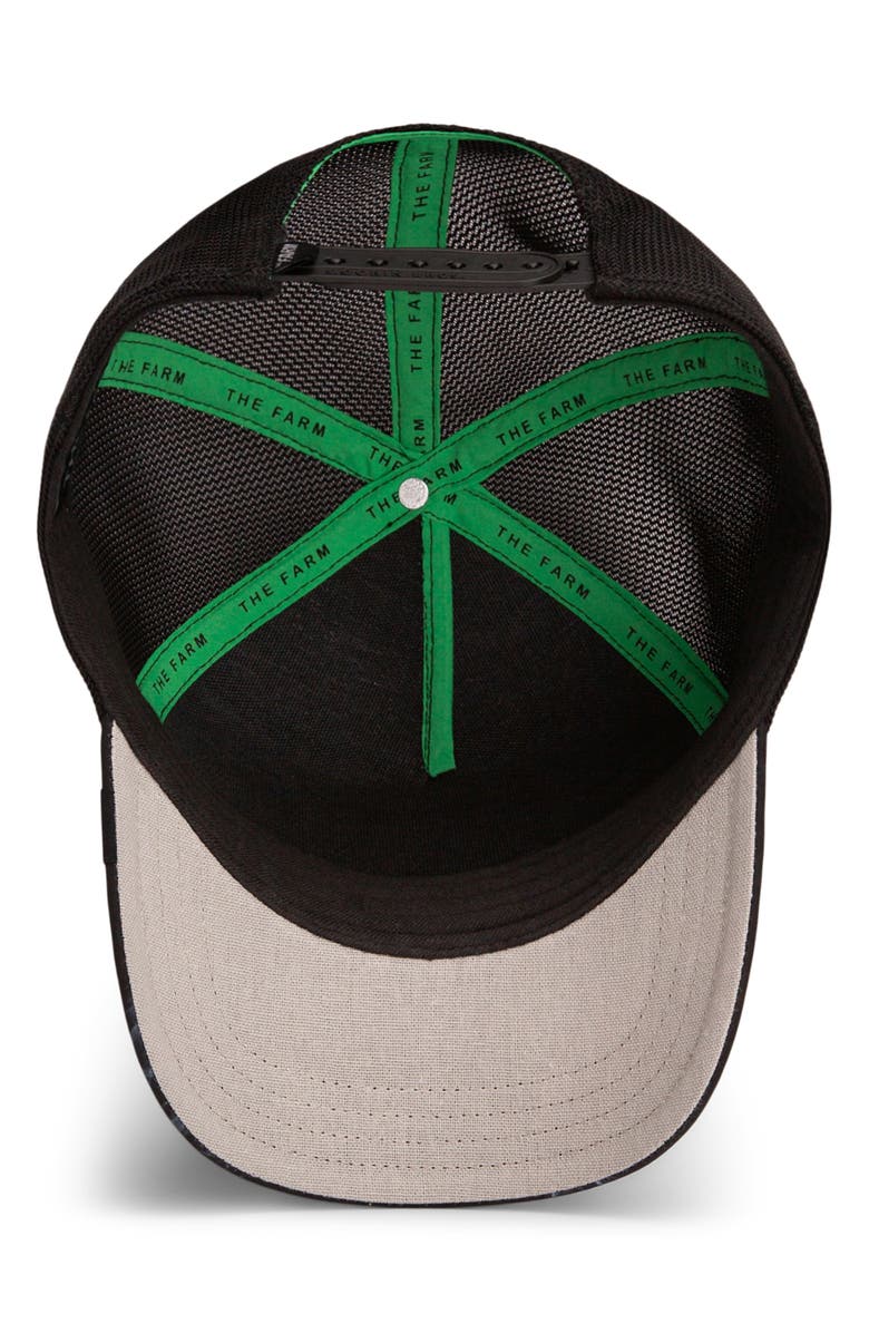 Goorin Bros. Dead Presidents Patch Trucker Hat, Alternate, color, Black