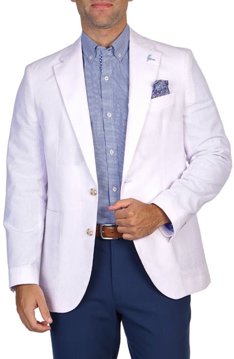 Stripe Seersucker Sport Coat