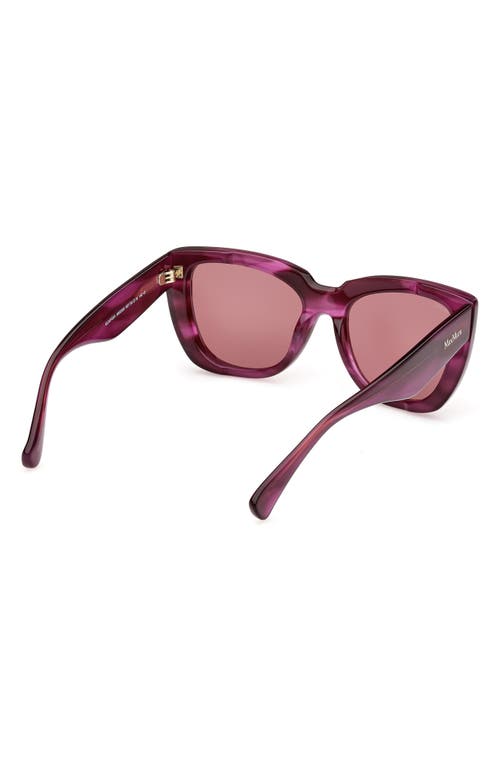 Max Mara Glimpse4 54mm Polarized Cat Eye Sunglasses In Violet/other/violet