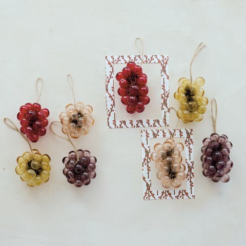 Glass Ball Cluster Ornament with Iron Accents