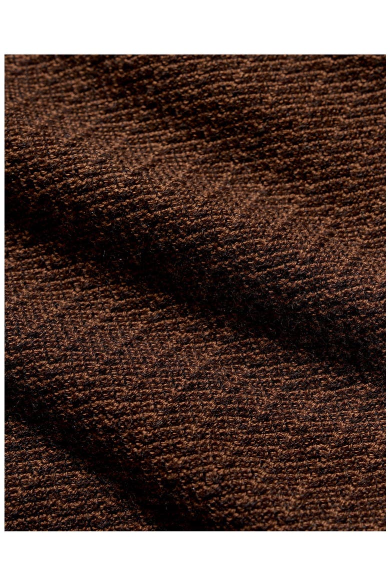 Long Sleeve Sweater Polo, Alternate, color, BROWN MULTI