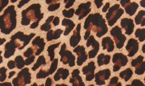 Anne Klein Plus Size Flared Leopard-print Maxi Skirt In Brown