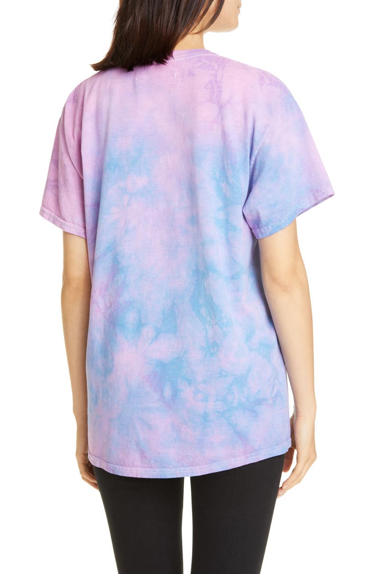 Lava Tie Dye Tee (Nordstrom Exclusive), Alternate, color, PURPLE TIE DYE W/ PRINT