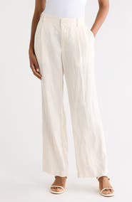 James Perse Pleated Front Linen Pants