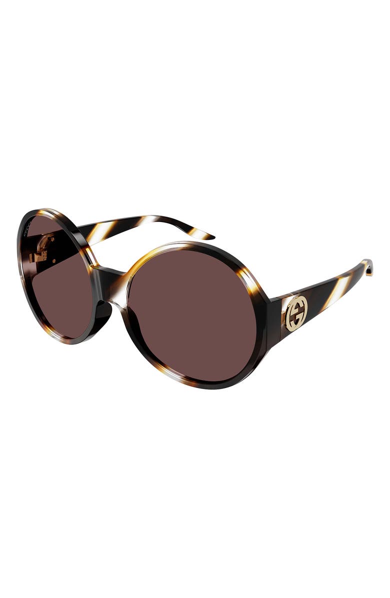 Gucci 64mm Oversize Round Sunglasses, Main, color, 