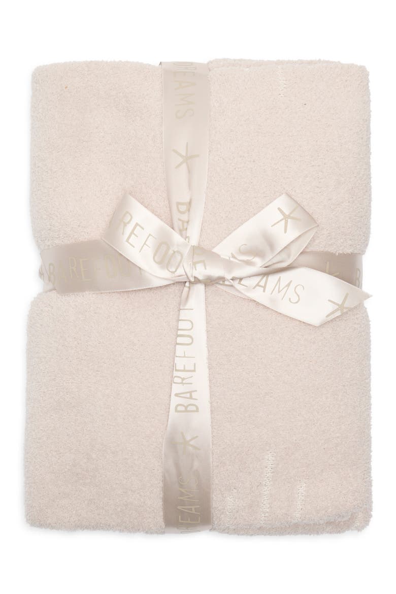 CozyChic® Diamond Stripe Throw, Main, color, STONE/ CREAM
