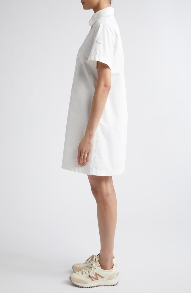 Moncler Eyelet Shift Dress, Alternate, color, White