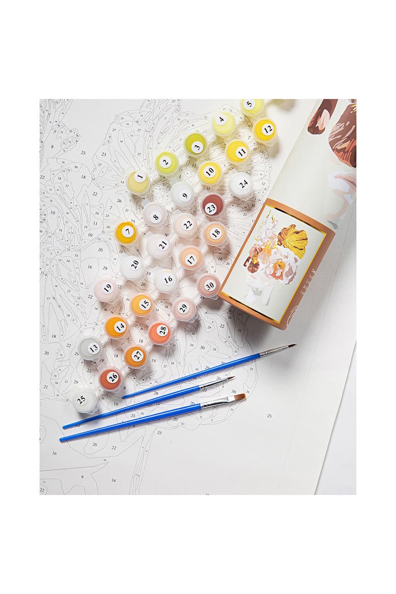 Paint By Numbers, Pink Haze, DIY Adult Painting Craft Kit, Alternate, color, Multicolored