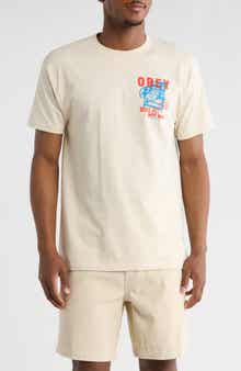 Obey Printing Press Make Art Graphic T-Shirt