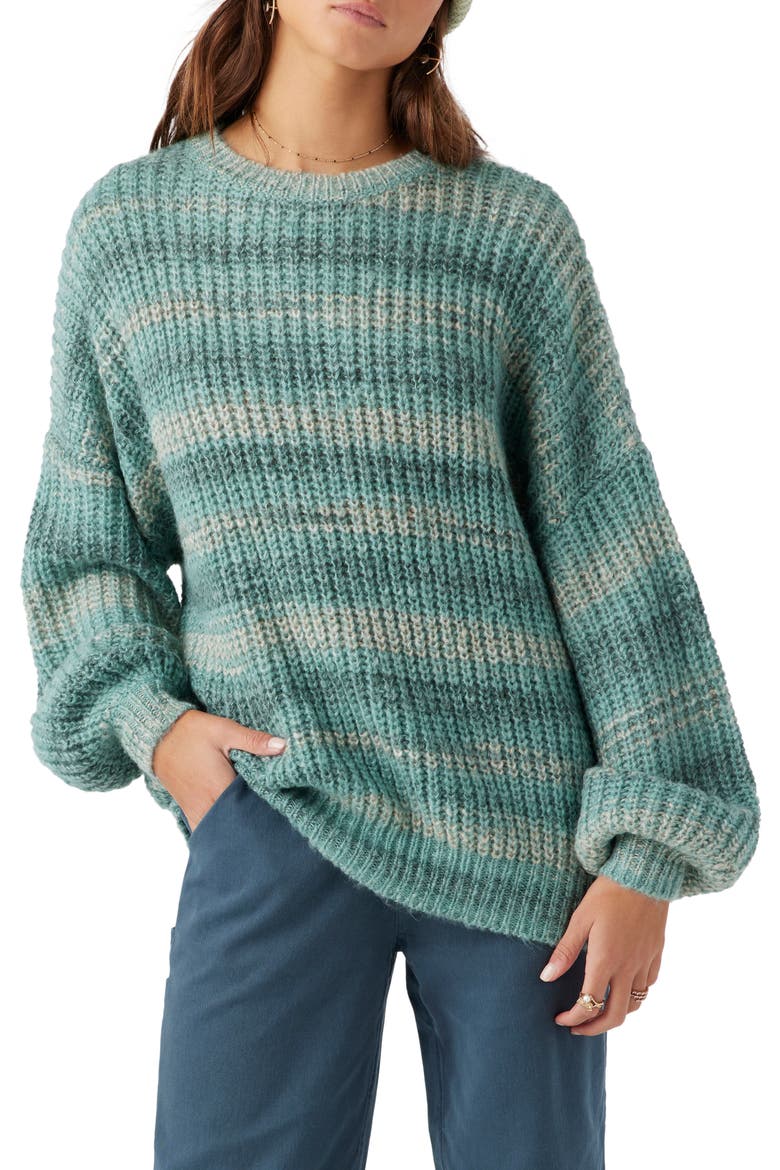 Bayou Ombré Sweater, Main, color, OIL BLUE