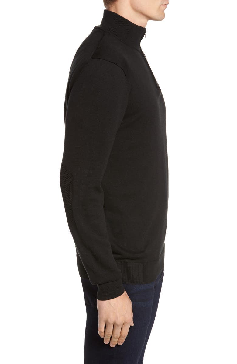 Lacoste Quarter Zip Sweater, Alternate, color, 