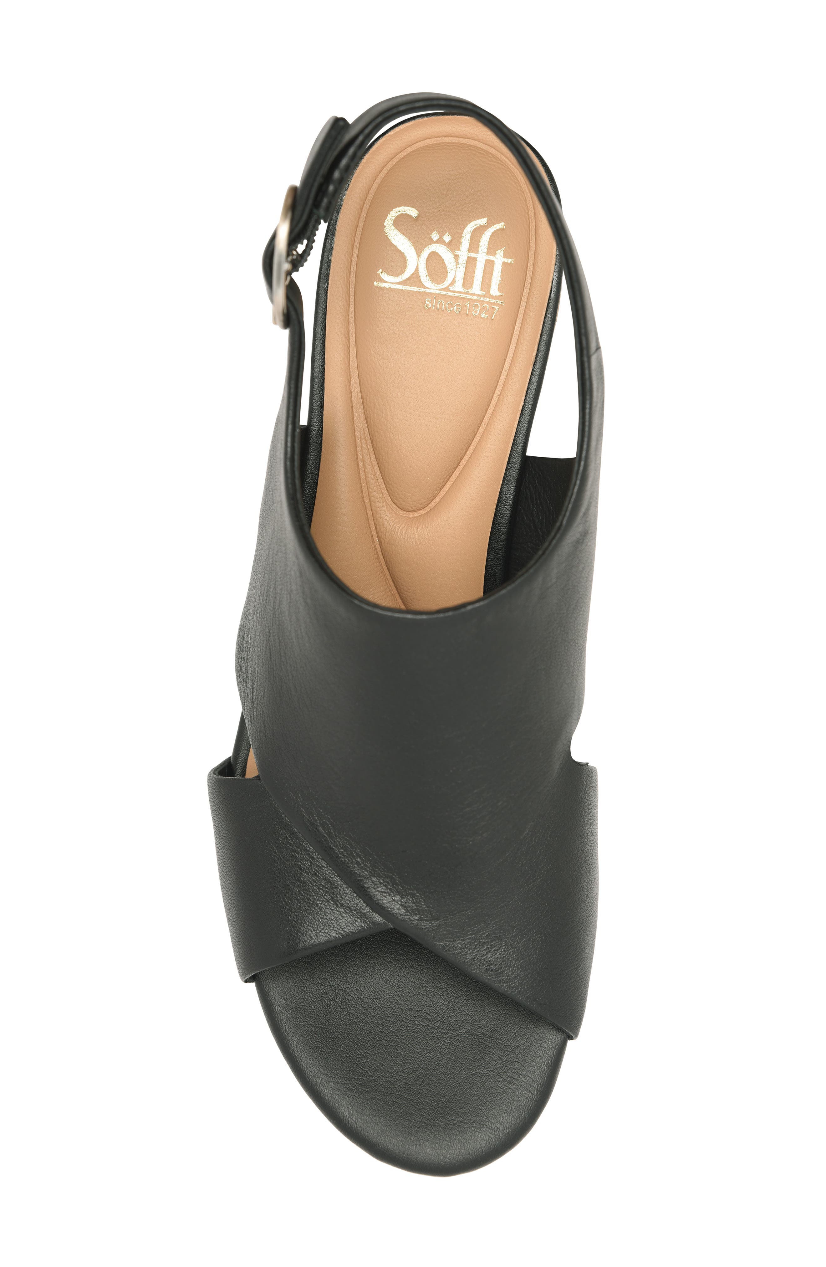 Söfft Liv Slingback Platform Sandal, Alternate, color, Black