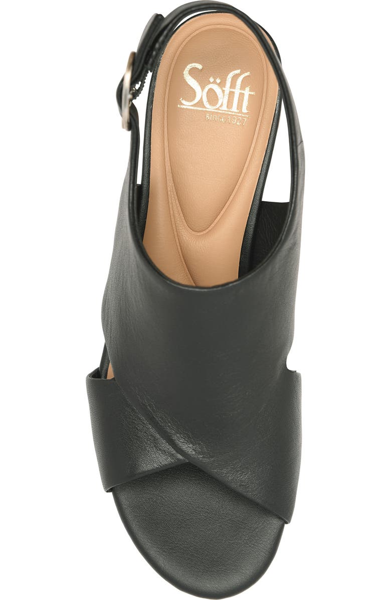 Söfft Liv Slingback Platform Sandal, Alternate, color, Black