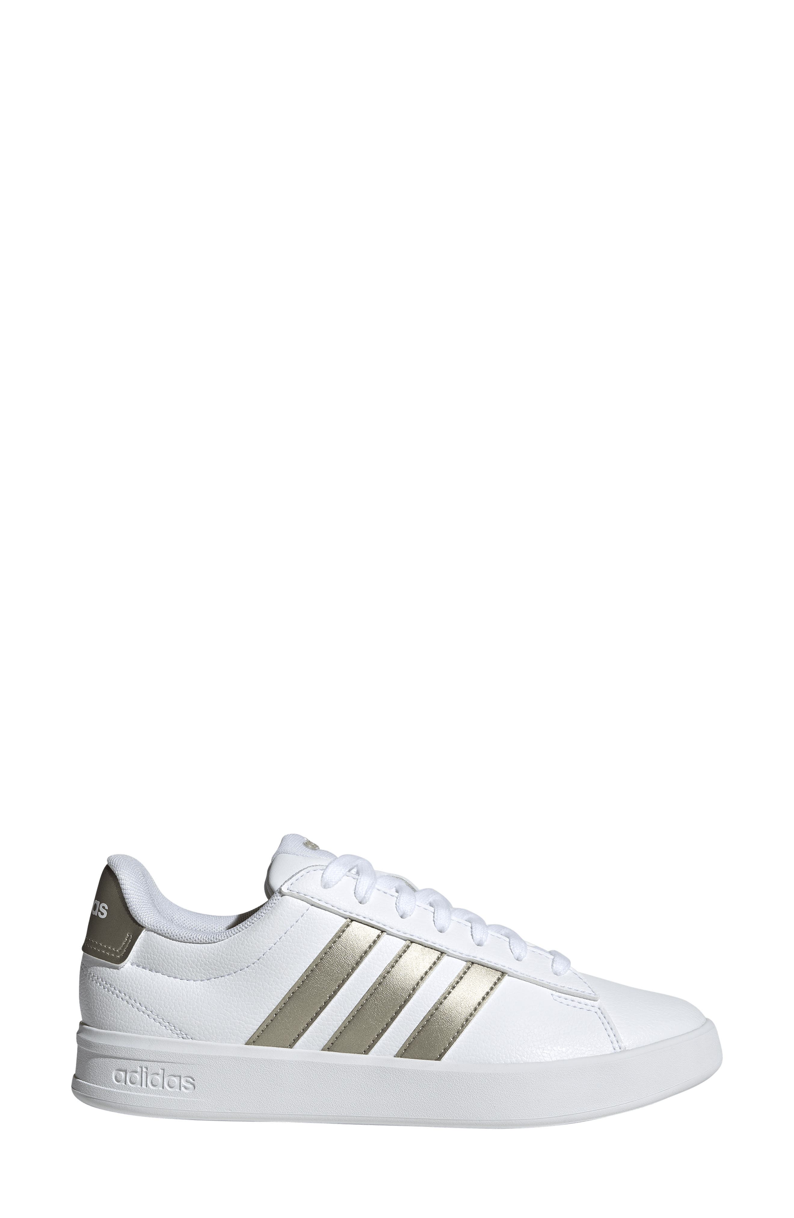 adidas Grand Court 3.0 Sneaker, Alternate, color, White/ Cyber Met./ White