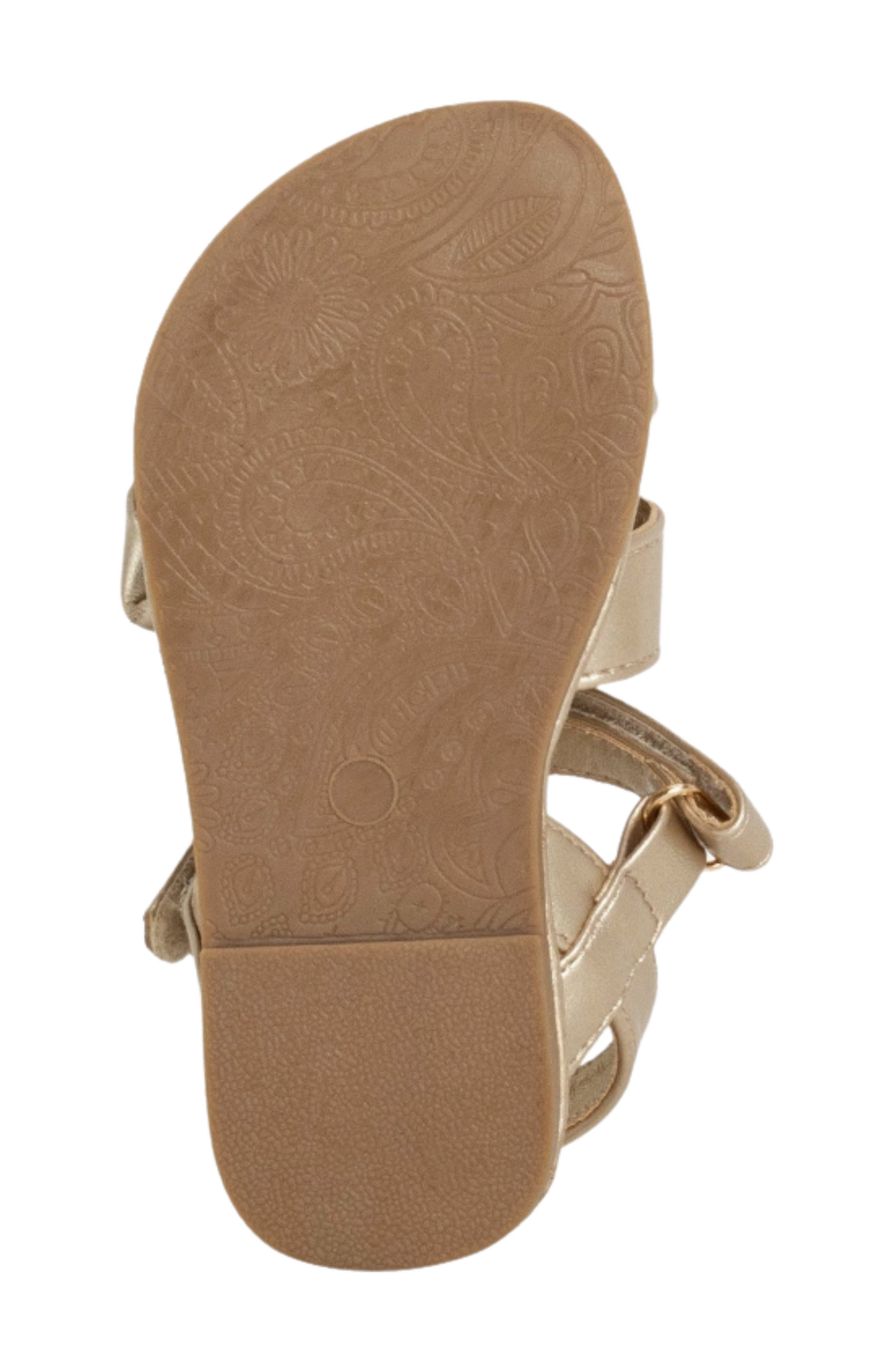 Kids' Blossom Mini Sandal, Alternate, color, GOLD
