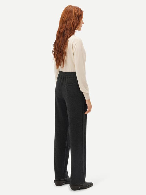Gobi Mongolian Cashmere Cashmere Straight Leg Jogger In Charcoal