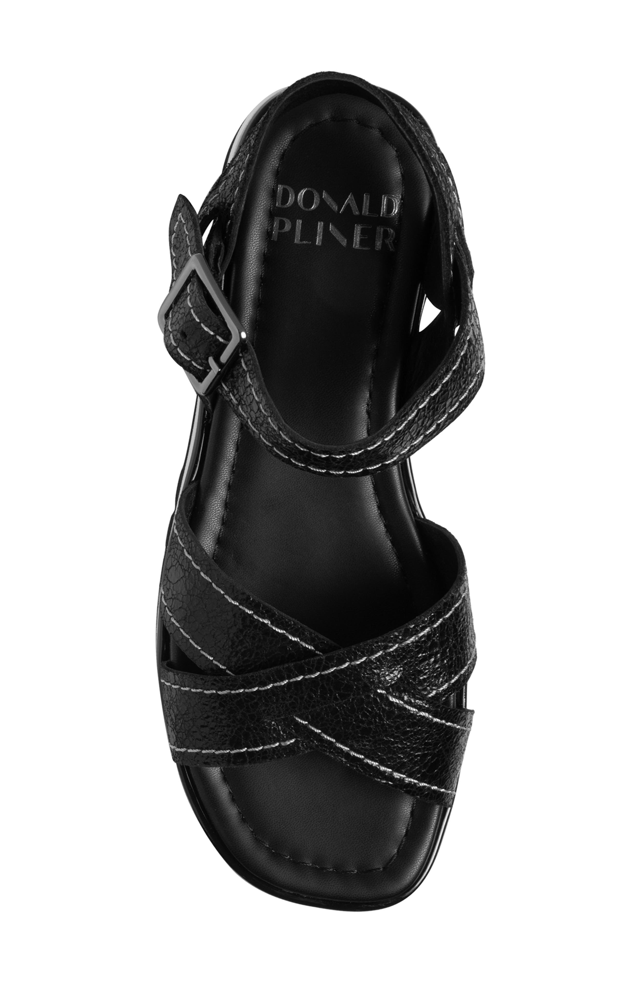Donald Pliner Lug Sole Slingback Sandal, Alternate, color, Black