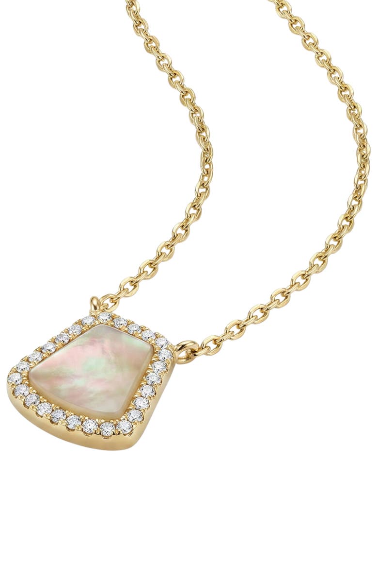 ARGENTO VIVO Pavé Crystal Mother-of-Pearl Pendant Necklace, Alternate, color, Gold