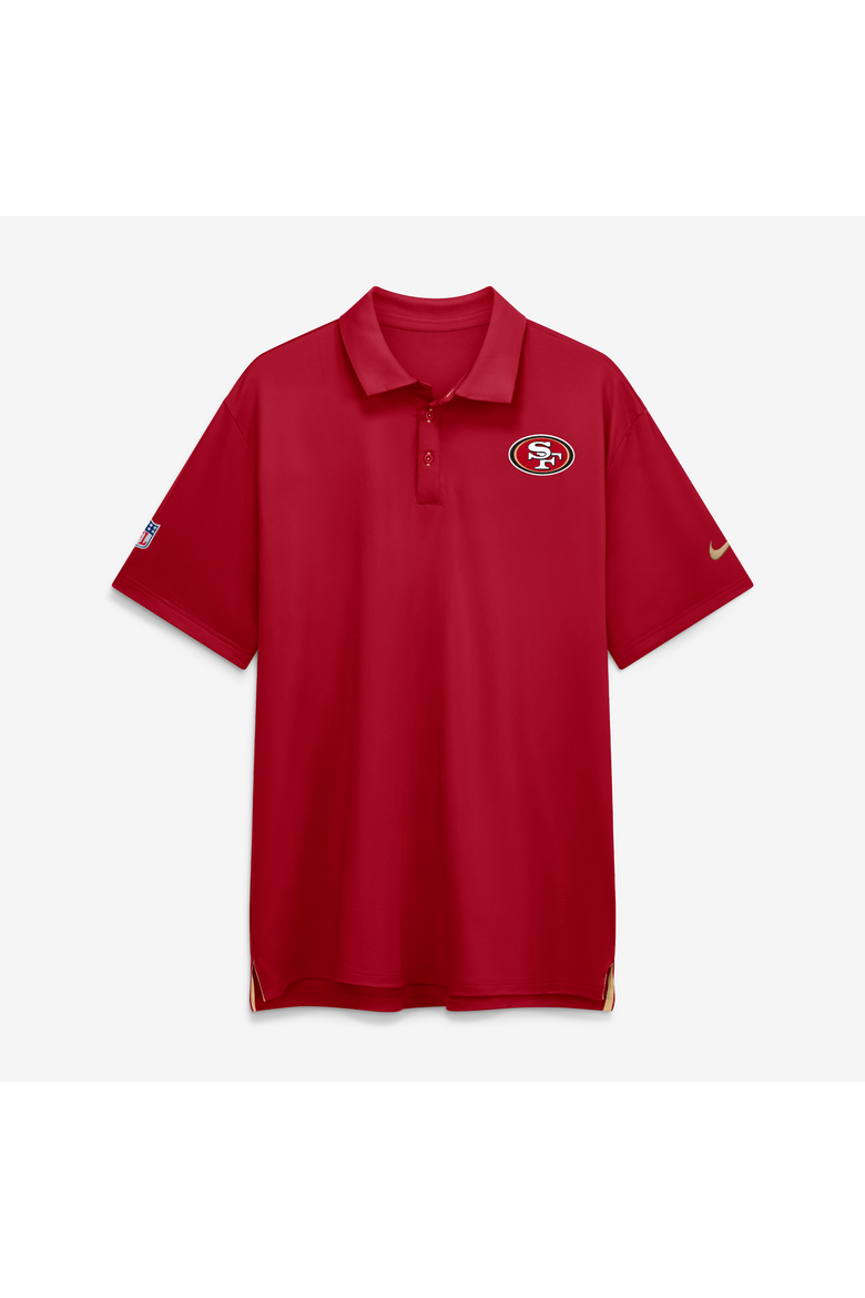 Men's Nike Scarlet San Francisco 49ers Sideline Powerful Blocking Dri-FIT Tour Polo, Main, color, Scarlet